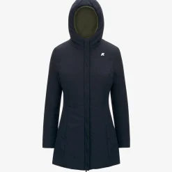 Outlet K-Way DENISE ST WARM REVERSIBLE Greenc-blued