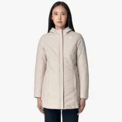 Outlet K-Way DENISE ST WARM REVERSIBLE Bluedepth-beigegrey