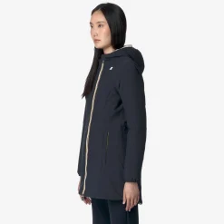 Outlet K-Way DENISE ST WARM REVERSIBLE Bluedepth-beigegrey
