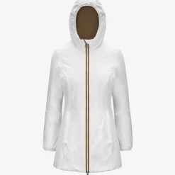 Clearance K-Way DENISE ST WARM REVERSIBLE Whiteg-brownc