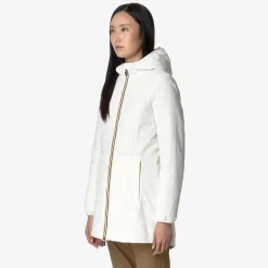 Clearance K-Way DENISE ST WARM REVERSIBLE Whiteg-brownc