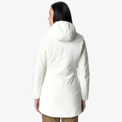 Clearance K-Way DENISE ST WARM REVERSIBLE Whiteg-brownc