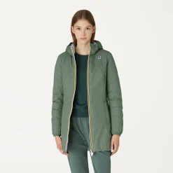 Sale K-Way DENISE THERMO PLUS.2 REVERSIBLE Greenlaurel-greylt