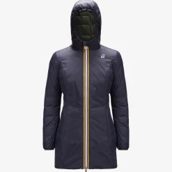 Online K-Way DENISE THERMO PLUS.2 REVERSIBLE Bluedepth-greenlaurel