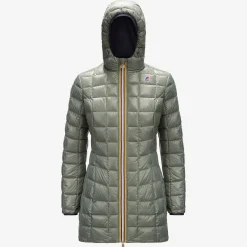 Online K-Way DENISE THERMO PLUS.2 REVERSIBLE Bluedepth-greenlaurel