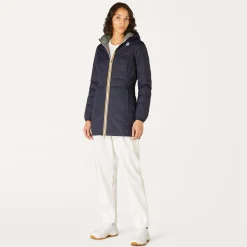 Online K-Way DENISE THERMO PLUS.2 REVERSIBLE Bluedepth-greenlaurel