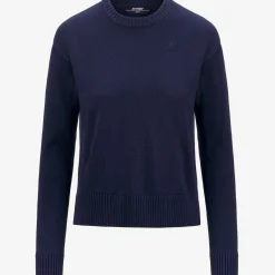 Discount K-Way DOMITINE COTTON CASHMERE Bluedk