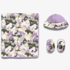 Outlet K-Way E. GIFT SET POLAR GRAPHIC Violetl-camogirlpink