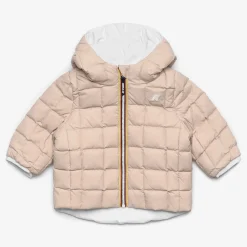 Outlet K-Way E. JACK ST THERMO REVERSIBLE Whiteg-pinkt