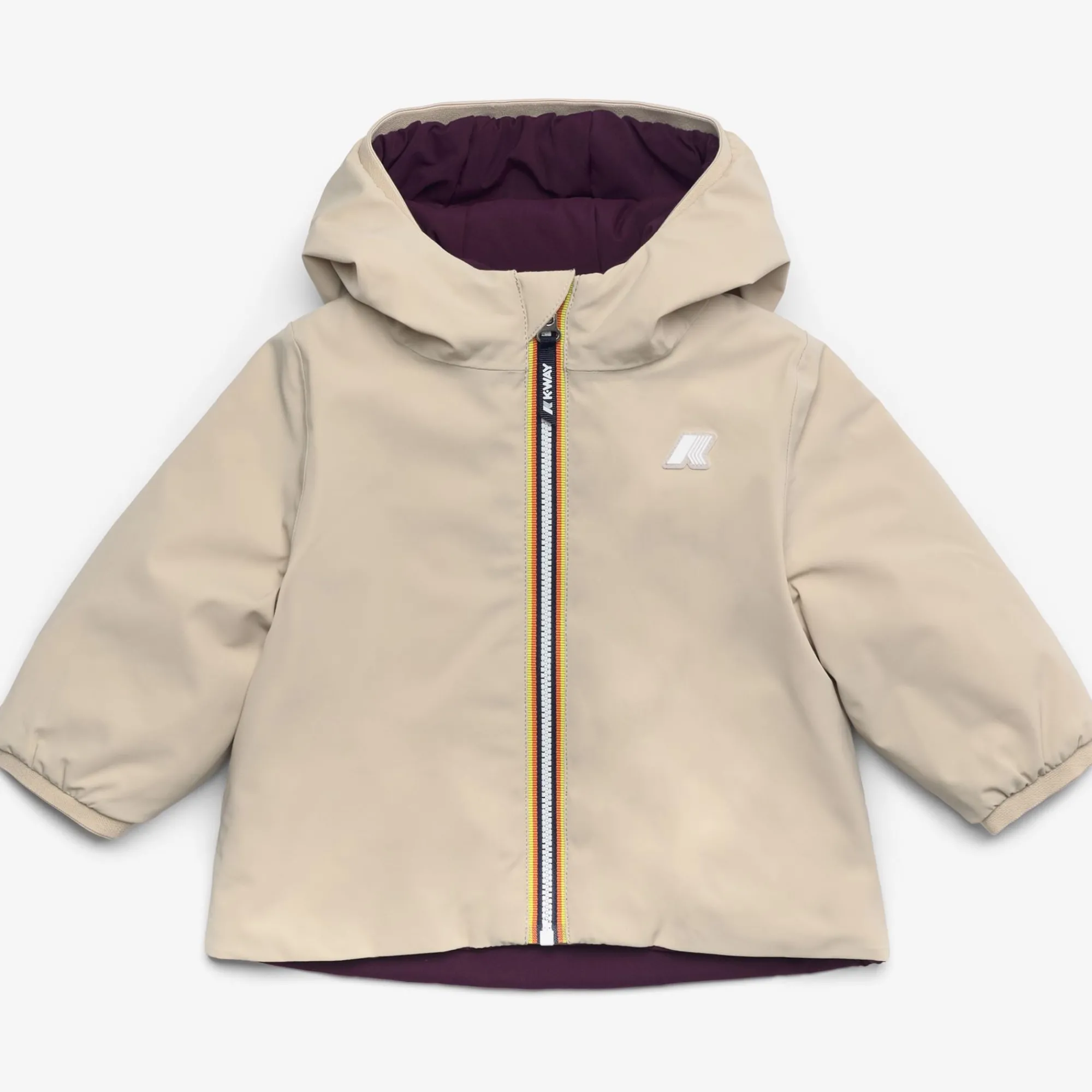 Sale K-Way E. JACK ST WARM REVERSIBLE Blued-pinkt