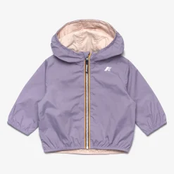 Hot K-Way E. JAKE PLUS.2 REVERSIBLE Violetglicine-pinkgardenia