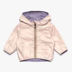 Hot K-Way E. JAKE PLUS.2 REVERSIBLE Violetglicine-pinkgardenia