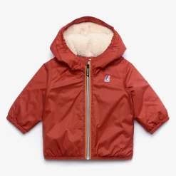 New K-Way E. LE VRAI 3.0 CLAUDINE ORSETTO Redpompeian-ecru