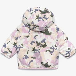 Sale K-Way E. LE VRAI 3.0 CLAUDINE ORSETTO GRAPHIC Ecru-camogirlpink
