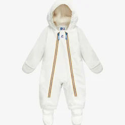 K-Way E. LE VRAI 3.0 SNOTTY ORSETTO Ecru-white