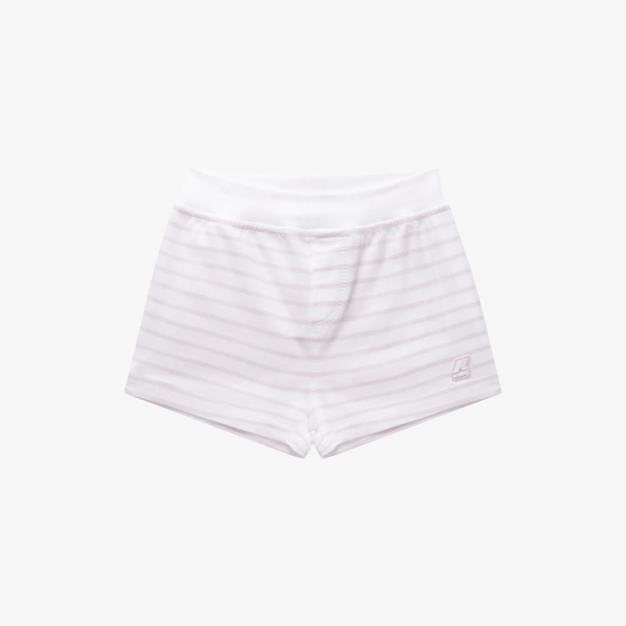 New K-Way E. NOISETTE STRIPES White-pinkrose