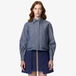 Outlet K-Way ISARTHE CHAMBRAY 3L Chambray-pinkcamelia