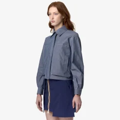 Outlet K-Way ISARTHE CHAMBRAY 3L Chambray-pinkcamelia