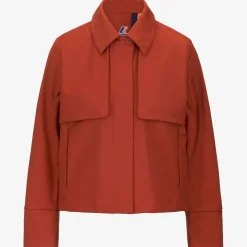 Best K-Way ISARTHE TECH WOOL BLEND Redpompeian-bluedepth