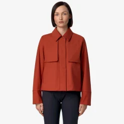 Best K-Way ISARTHE TECH WOOL BLEND Redpompeian-bluedepth