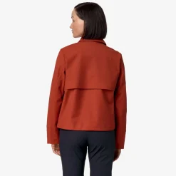 Best K-Way ISARTHE TECH WOOL BLEND Redpompeian-bluedepth