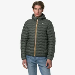 Outlet K-Way JACK QUILTED WARM Greenblackish