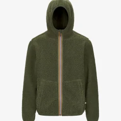 Hot K-Way JACK SHERPA POLAR REVERSIBLE Greenc-greenc
