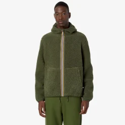 Hot K-Way JACK SHERPA POLAR REVERSIBLE Greenc-greenc