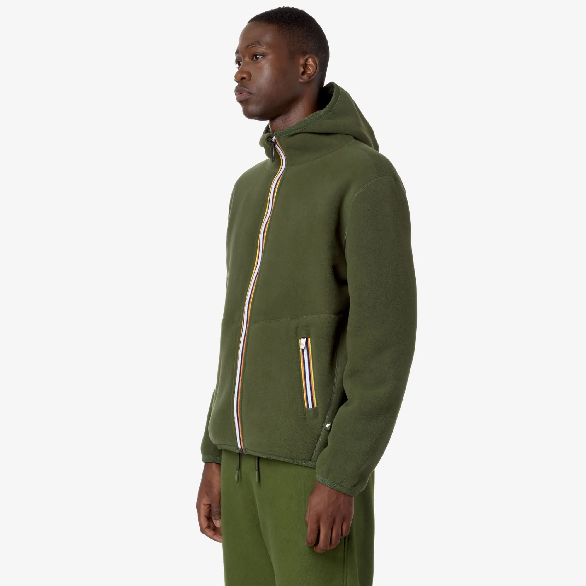 Hot K-Way JACK SHERPA POLAR REVERSIBLE Greenc-greenc