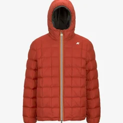 Hot K-Way JACK ST THERMO REVERSIBLE Greenblackish-redpompeian