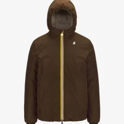Discount K-Way JACK ST THERMO REVERSIBLE Brownm-beiget