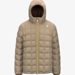 Discount K-Way JACK ST THERMO REVERSIBLE Brownm-beiget