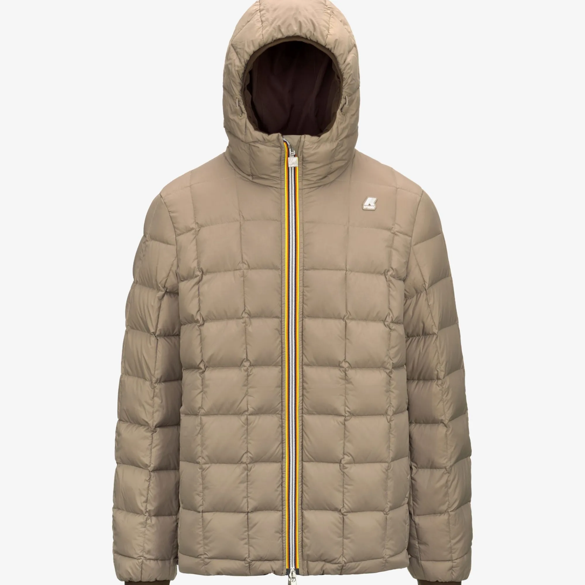 Discount K-Way JACK ST THERMO REVERSIBLE Brownm-beiget