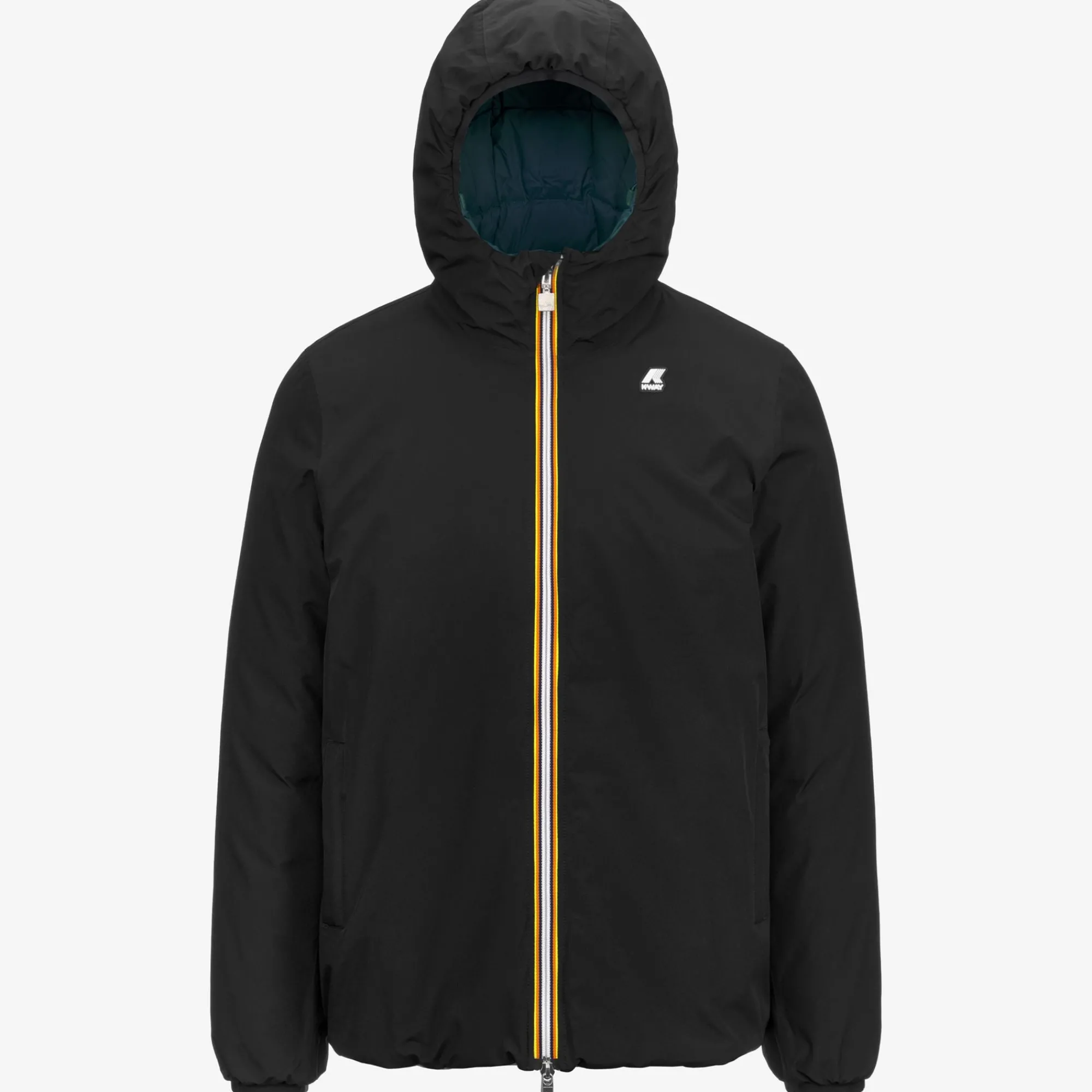 Sale K-Way JACK ST THERMO REVERSIBLE Blackp-greenp