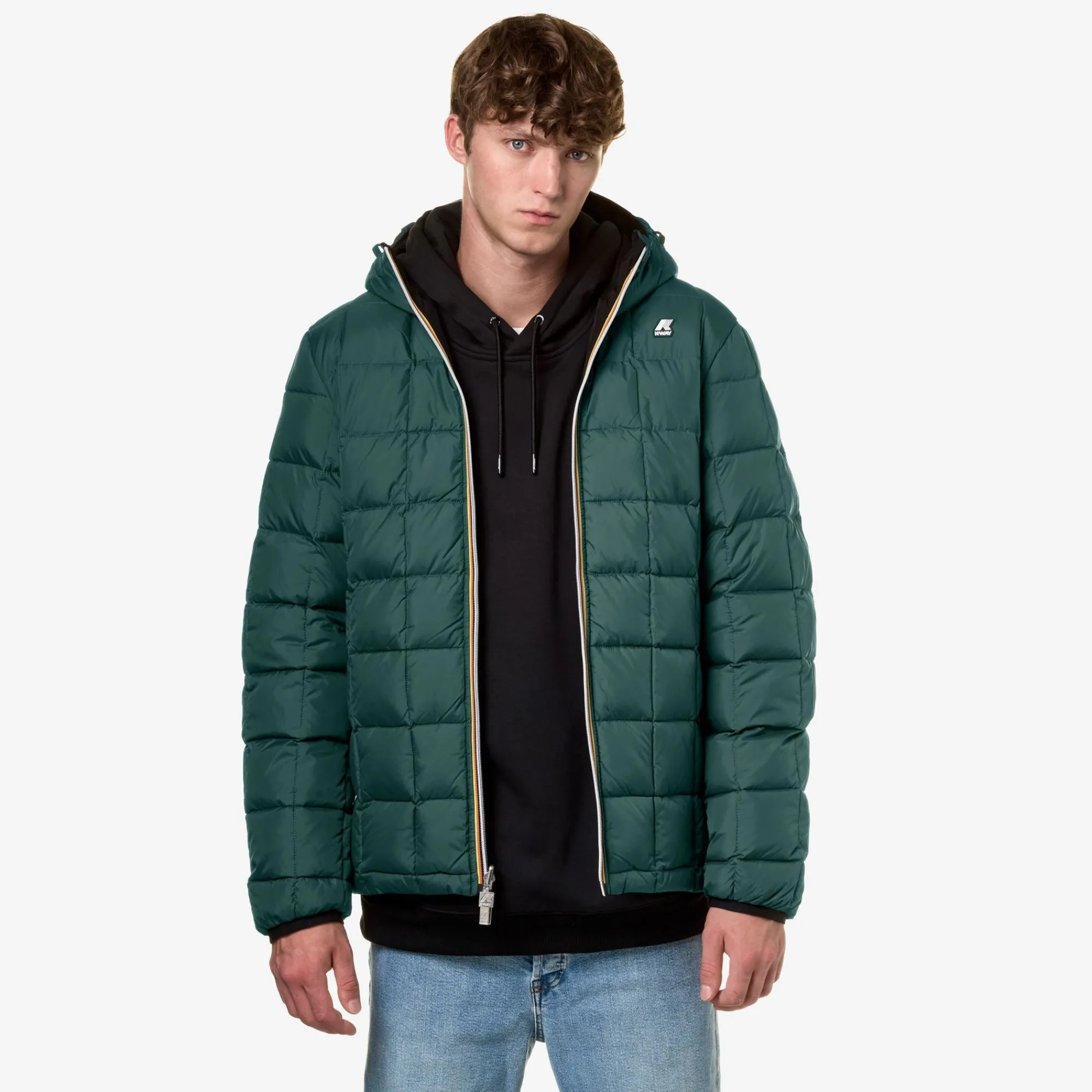 Sale K-Way JACK ST THERMO REVERSIBLE Blackp-greenp