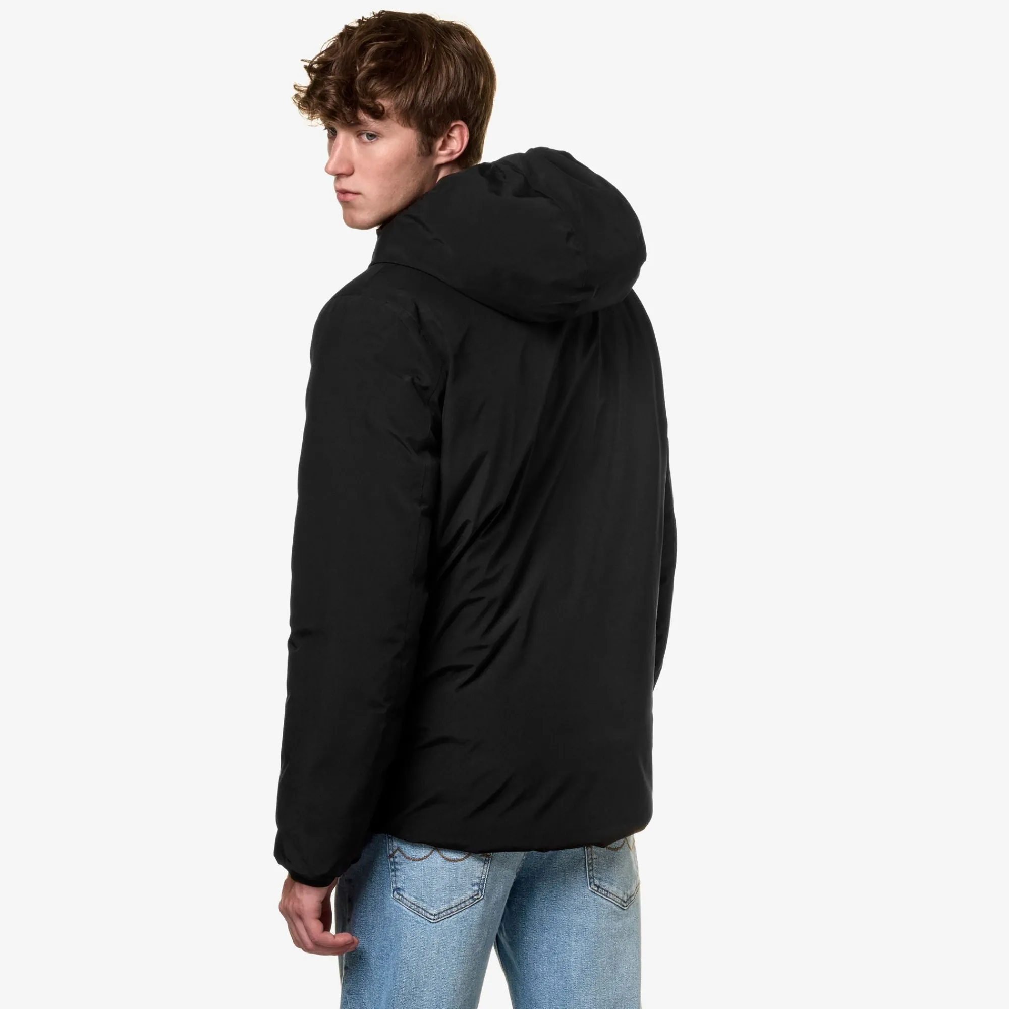 Sale K-Way JACK ST THERMO REVERSIBLE Blackp-greenp