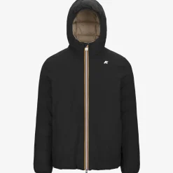 Outlet K-Way JACK ST THERMO REVERSIBLE Blackp-beigeg