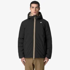 Outlet K-Way JACK ST THERMO REVERSIBLE Blackp-beigeg