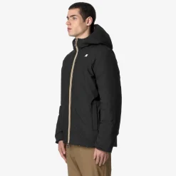 Outlet K-Way JACK ST THERMO REVERSIBLE Blackp-beigeg