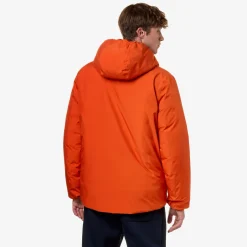 Discount K-Way JACK ST THERMO REVERSIBLE Orangep-beiget