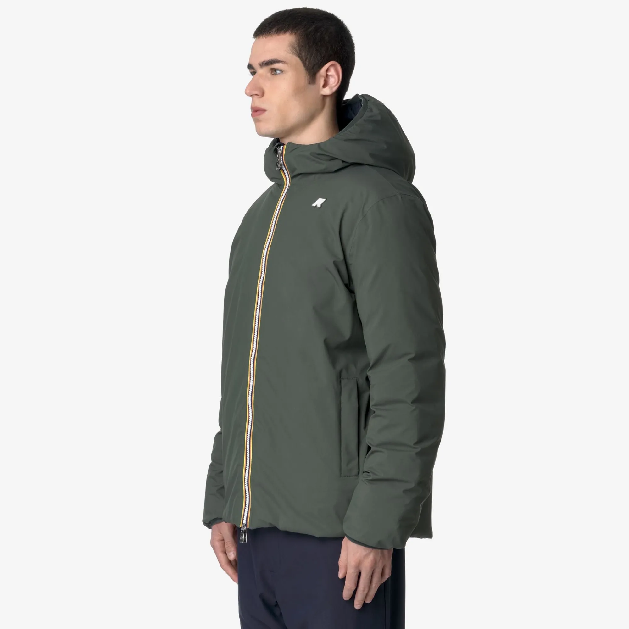 K-Way JACK ST THERMO REVERSIBLE Greenblackish-bluedepth