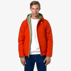 K-Way JACK ST WARM REVERSIBLE Greens-orangep