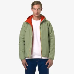 K-Way JACK ST WARM REVERSIBLE Greens-orangep