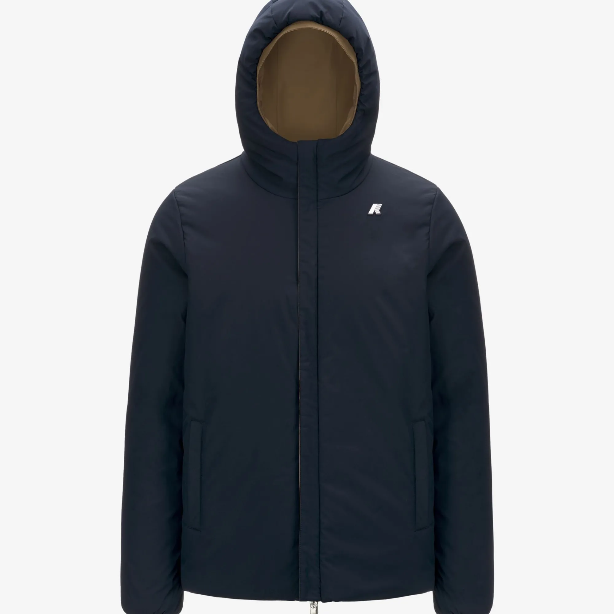 Best K-Way JACK ST WARM REVERSIBLE Browncorda-bluedepth