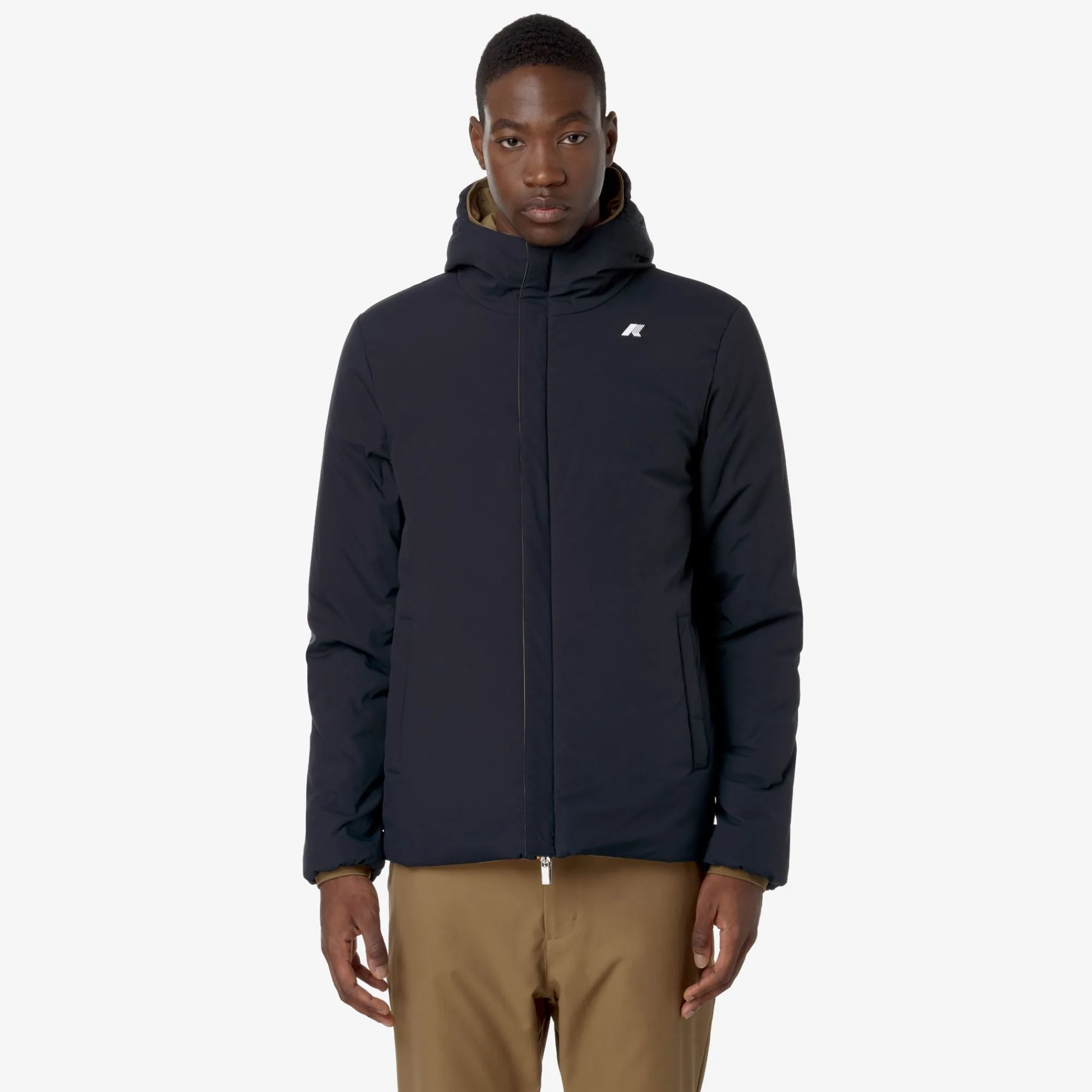 Best K-Way JACK ST WARM REVERSIBLE Browncorda-bluedepth