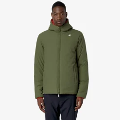 K-Way JACK ST WARM REVERSIBLE Redp-greenc