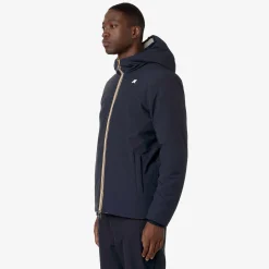 Hot K-Way JACK ST WARM REVERSIBLE Bluedepth-beigegrey