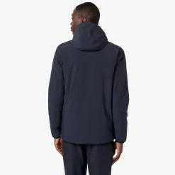 Hot K-Way JACK ST WARM REVERSIBLE Bluedepth-beigegrey