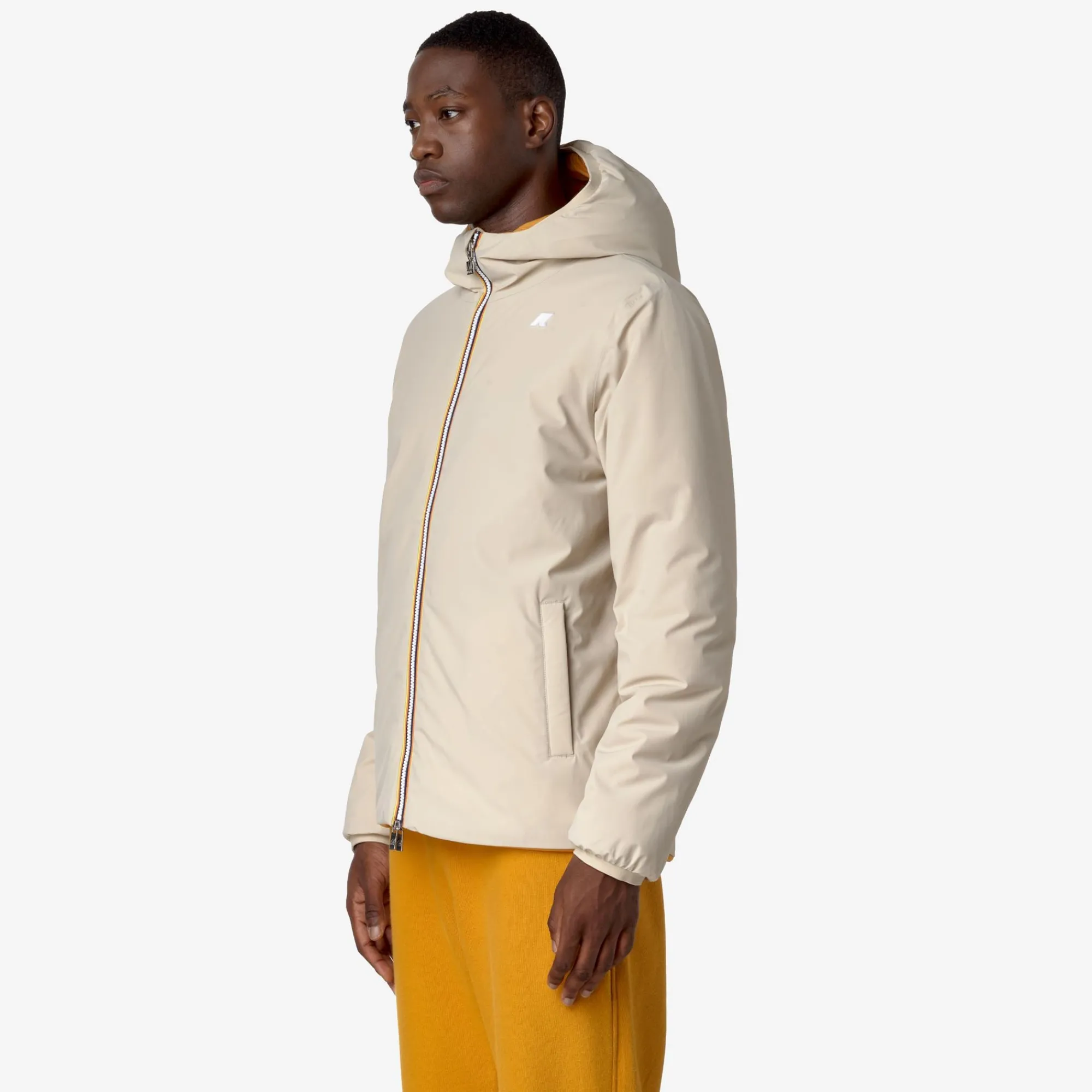 Online K-Way JACK ST WARM REVERSIBLE Beigeg-yellowi