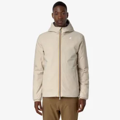 K-Way JACK ST WARM REVERSIBLE Beigeg-greybl